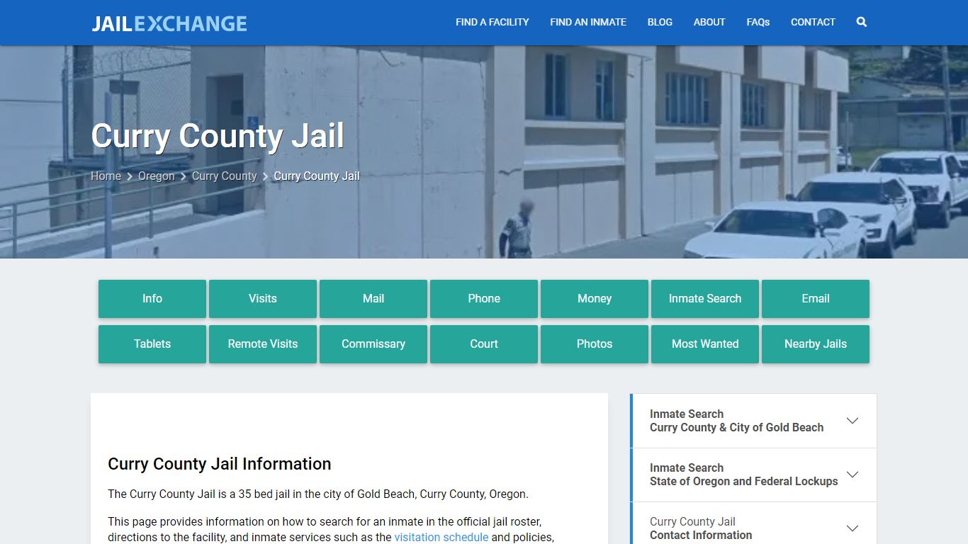 Curry County Jail, OR Inmate Search, Information